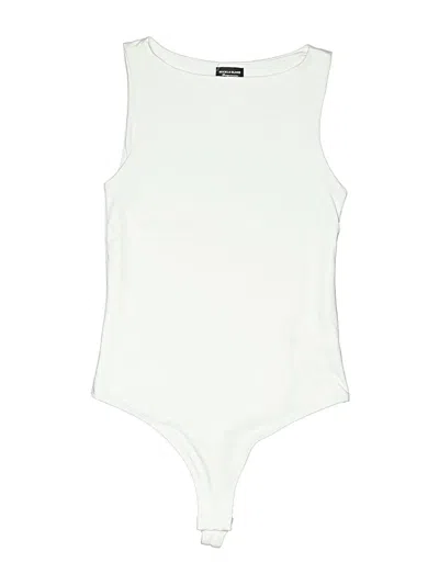 Pre-owned Buckle Black Bodysuit In White