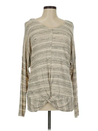 Pre-owned Buckle Black Long Sleeve Henley Shirt In Brown