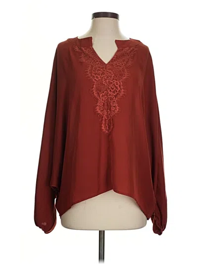 Pre-owned Buckle Black Poncho In Burgundy