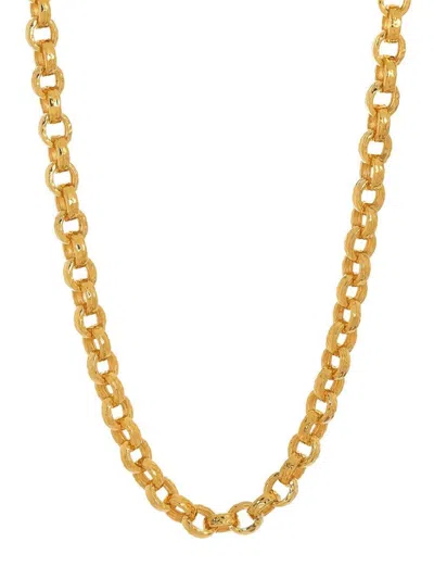 Buddha Mama 20kt Yellow Gold Curb-chain Necklace