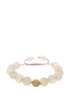 BUDDHA MAMA 20KT YELLOW GOLD MOONSTONE BEAD BRACELET