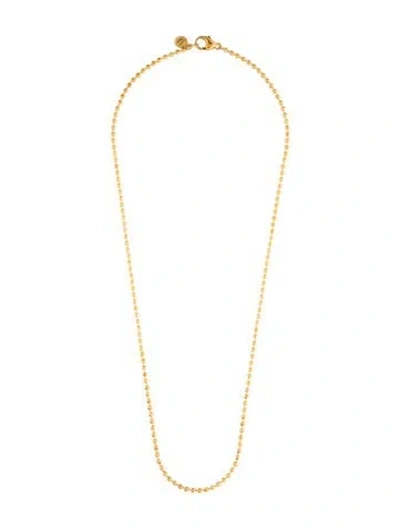 Pre-owned Buddha Mama 22k Small Disco Ball Chain Necklace, 24" In Multicolor