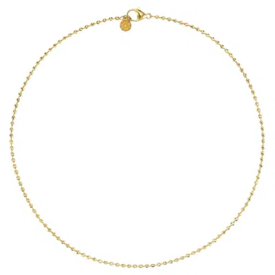 Pre-owned Buddha Mama 22k Yellow Gold, 3mm, 20" Disco Ball Chain By
