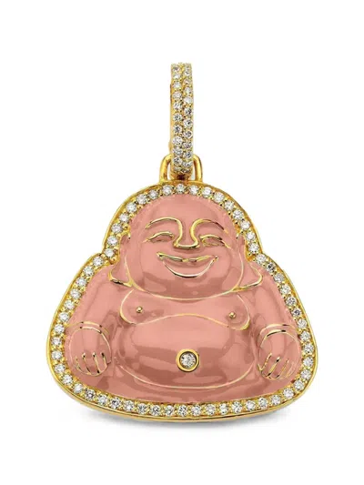 Buddha Mama Buddha Diamond Pendant In Pink