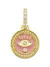 Buddha Mama Diamond Bubblegum Evil Eye Pendant In Gold