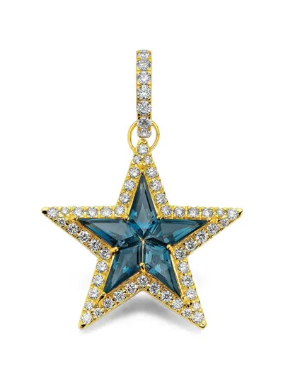 Buddha Mama Embellish Star Pendant In Multi