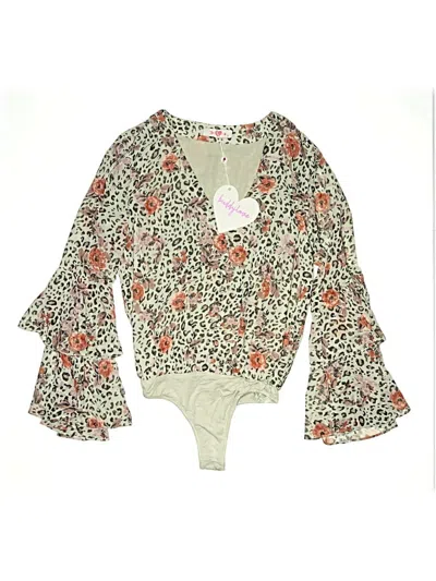 Pre-owned Buddy Love 3/4 Sleeve Blouse In Green