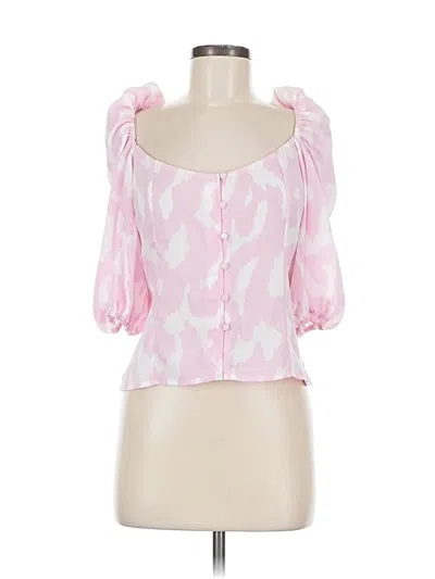Buddy Love 3/4 Sleeve Blouse In Pink