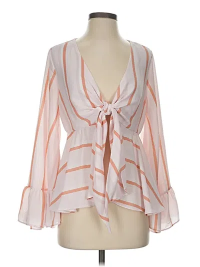 Pre-owned Buddy Love 3/4 Sleeve Blouse In Pink