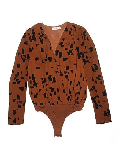 Pre-owned Buddy Love Bodysuit In Brown