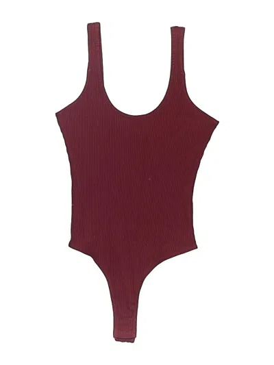 Pre-owned Buddy Love Bodysuit In Burgundy
