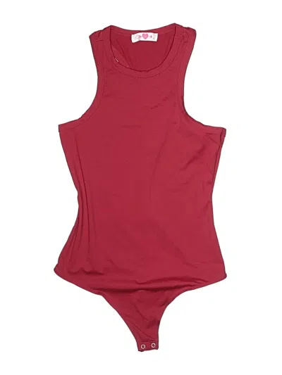 Pre-owned Buddy Love Bodysuit In Burgundy