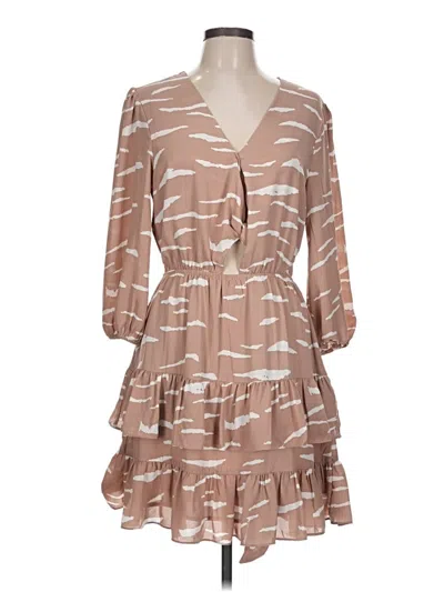 Pre-owned Buddy Love Casual Dress In Brown