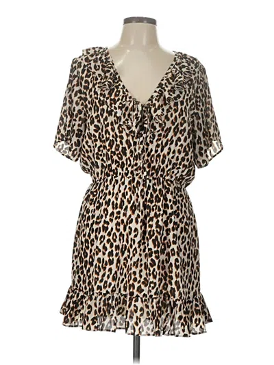 Pre-owned Buddy Love Casual Dress In Brown