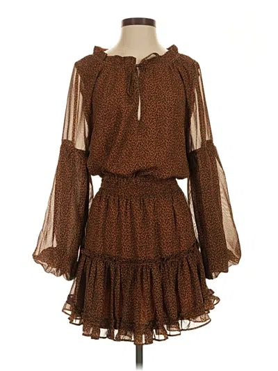 Pre-owned Buddy Love Casual Dress In Brown