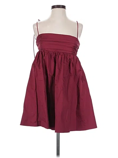 Pre-owned Buddy Love Casual Dress In Burgundy