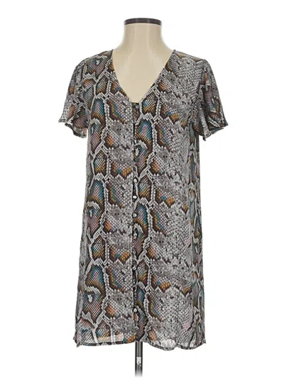 Pre-owned Buddy Love Casual Dress In Gray
