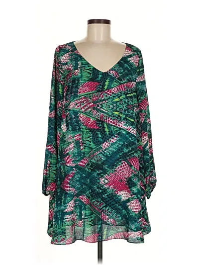 Pre-owned Buddy Love Casual Dress In Green