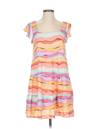 Pre-owned Buddy Love Casual Dress In Orange
