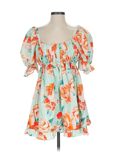 Pre-owned Buddy Love Casual Dress In Orange