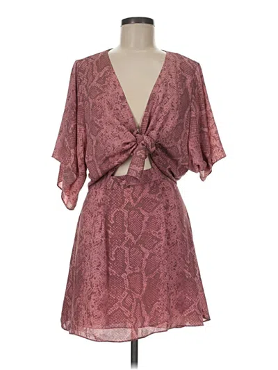Pre-owned Buddy Love Cocktail Dress In Burgundy