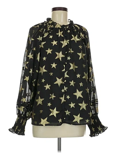 Pre-owned Buddy Love Long Sleeve Blouse In Black