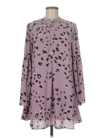 Pre-owned Buddy Love Long Sleeve Blouse In Purple