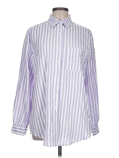 Pre-owned Buddy Love Long Sleeve Button Down Shirt In Purple