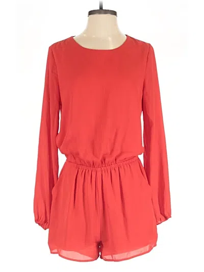 Pre-owned Buddy Love Romper In Red