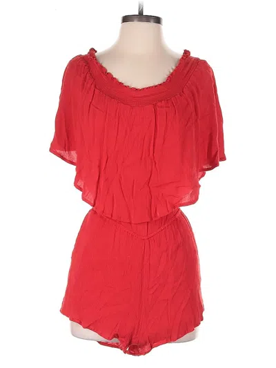Pre-owned Buddy Love Romper In Red