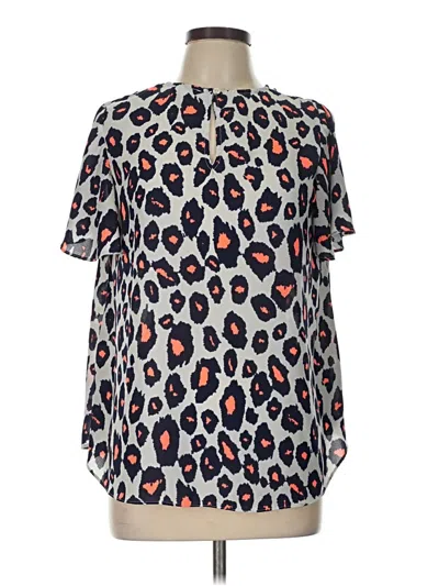 Pre-owned Buddy Love Short Sleeve Blouse In Blue