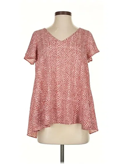 Pre-owned Buddy Love Short Sleeve Blouse In Red