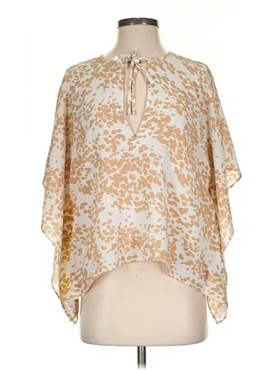 Pre-owned Buddy Love Short Sleeve Blouse In White