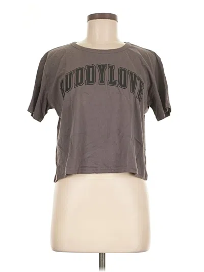 Pre-owned Buddy Love Short Sleeve T-shirt In Gray