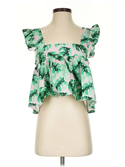 Pre-owned Buddy Love Sleeveless Blouse In Green