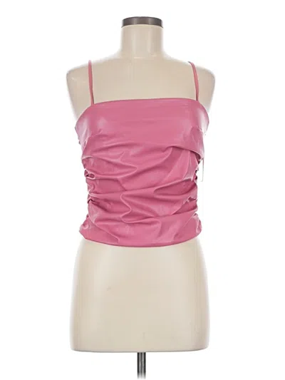 Pre-owned Buddy Love Sleeveless Top Pink Strapless Neckline Tops