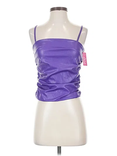 Buddy Love Sleeveless Top Purple Strapless Neckline Tops