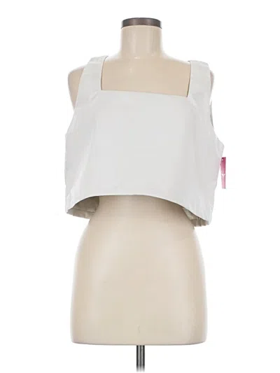 Buddy Love Sleeveless Top White Strapless Neckline Tops
