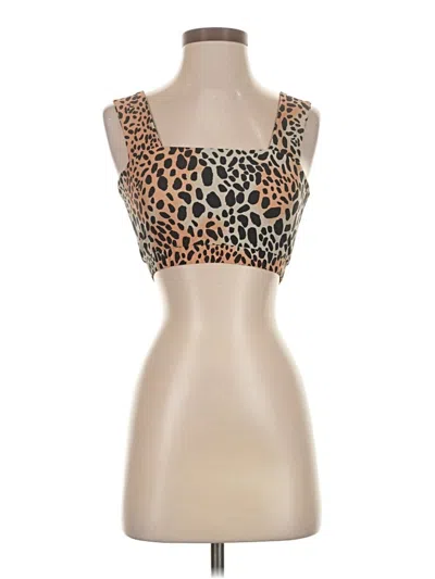 Pre-owned Buddy Love Tank Top Tan Strapless Neckline Tops