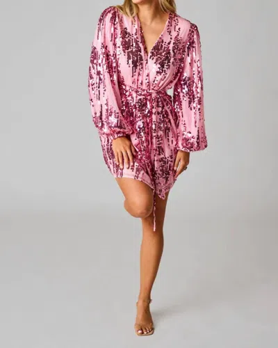 Buddylove Adeline Sequin Dress In Unforgettable In Pink