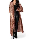 Shop Buddylove Alix Maxi Length Duster In Siberian Tiger In Multi