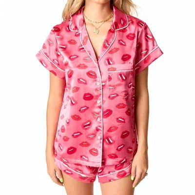 Buddylove Aurora Pajama Set In Kiss And Tell In Pink
