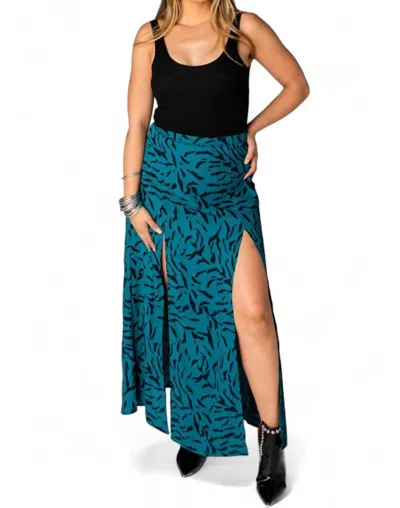 Buddylove Bridget Maxi Skirt In Juniper In Grey