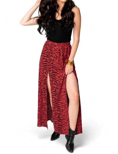 Buddylove Bridget Maxi Skirt In Tigers Blood In Multi