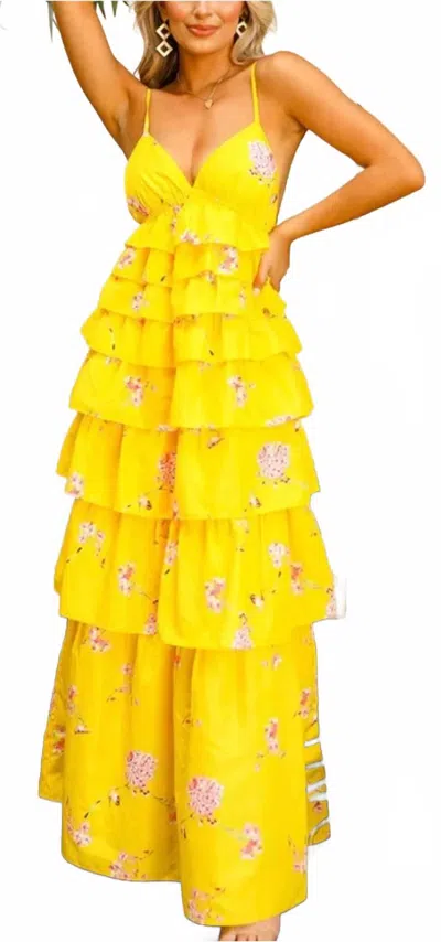 Buddylove Callie Maxi Dress In Yellow