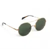 BUDDYLOVE CAPRI ROUND DOUBLE BRIDGE SUNGLASSES IN BROWN