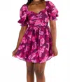 Buddylove Colby Mini Dress In Pink In Multi