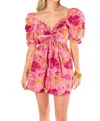 Buddylove Colby Puff Sleeve Dress In Starburst In Multi