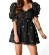 Buddylove Colby Puff Sleeve Mini Dress In Koi In Multi