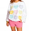 Buddylove Devon Graphic Sweatshirt In Sweet In White